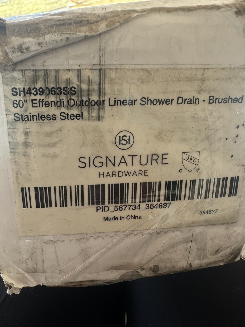 Signature Hardware SH439063SS Cohen 60" Tile In Linear Shower Drain B.Stainless